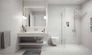 Tendenze bagno 2026 con doccia walk-in
